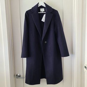 Vince Classic Coat M Coastal Blue NWT